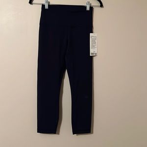 Wunder Train HR Crop 23 inch Navy Blue